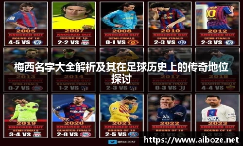 梅西名字大全解析及其在足球历史上的传奇地位探讨